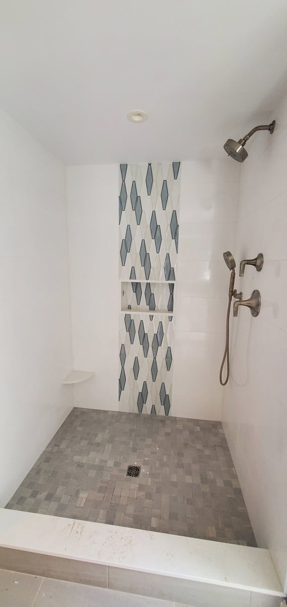 Accent Tile Shower Wall