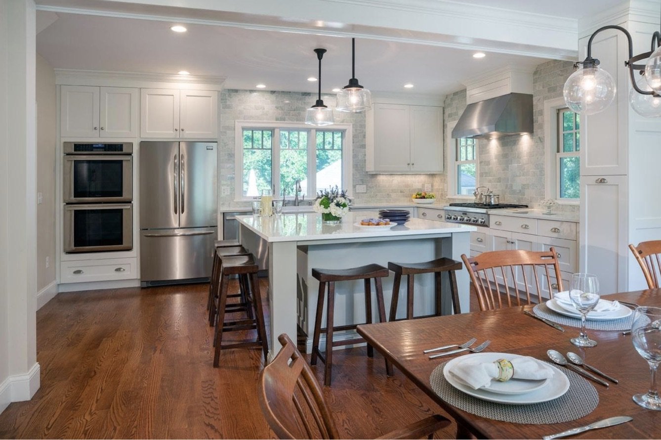 square kitchen island