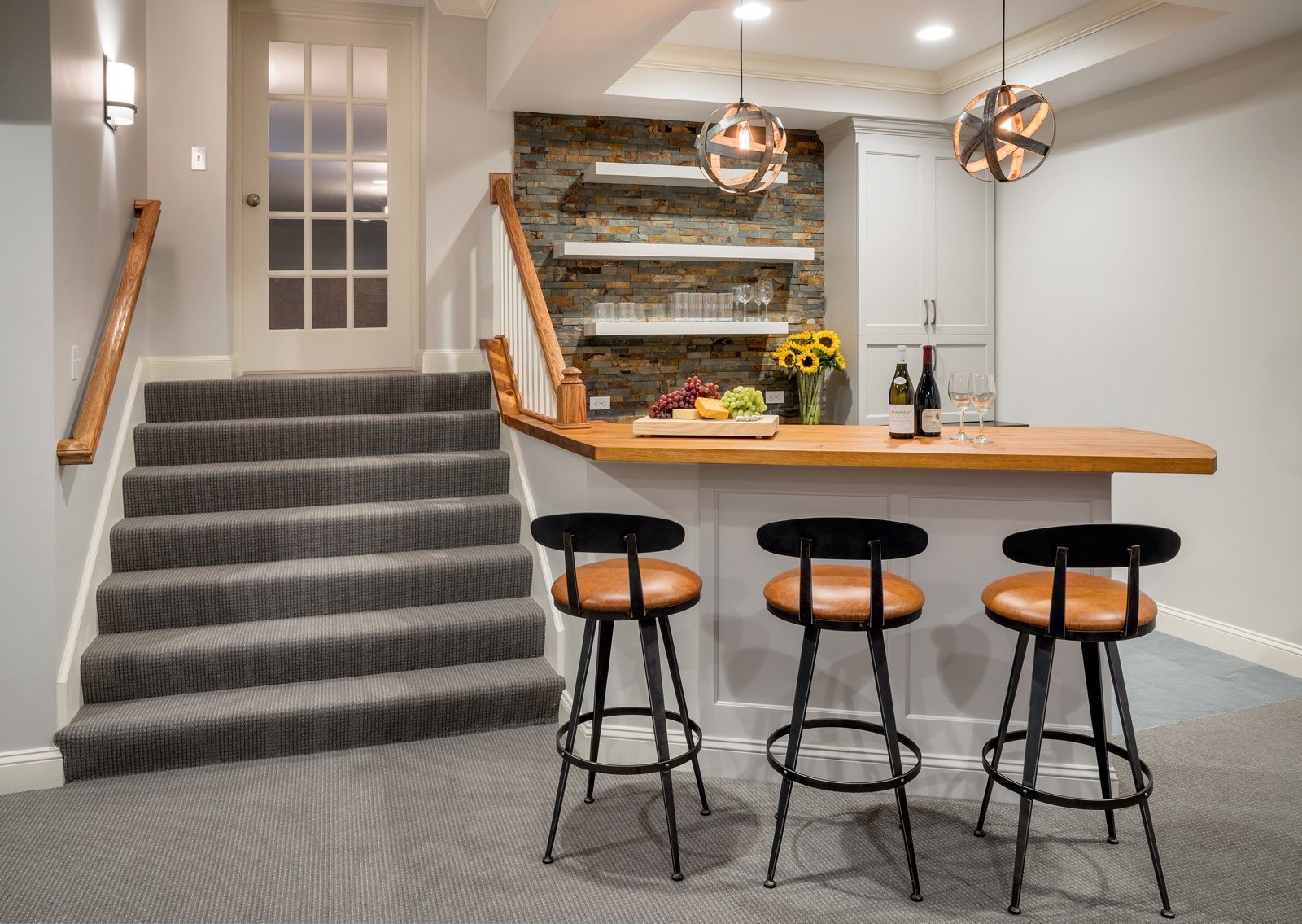 stairs-to-bsement-entertaining-room