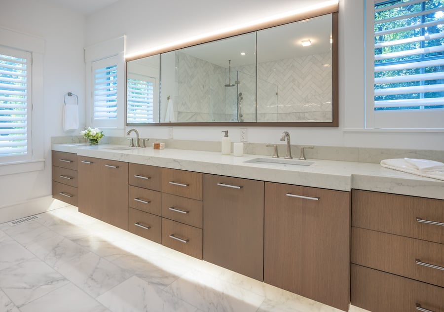 transitional bathroom vanity