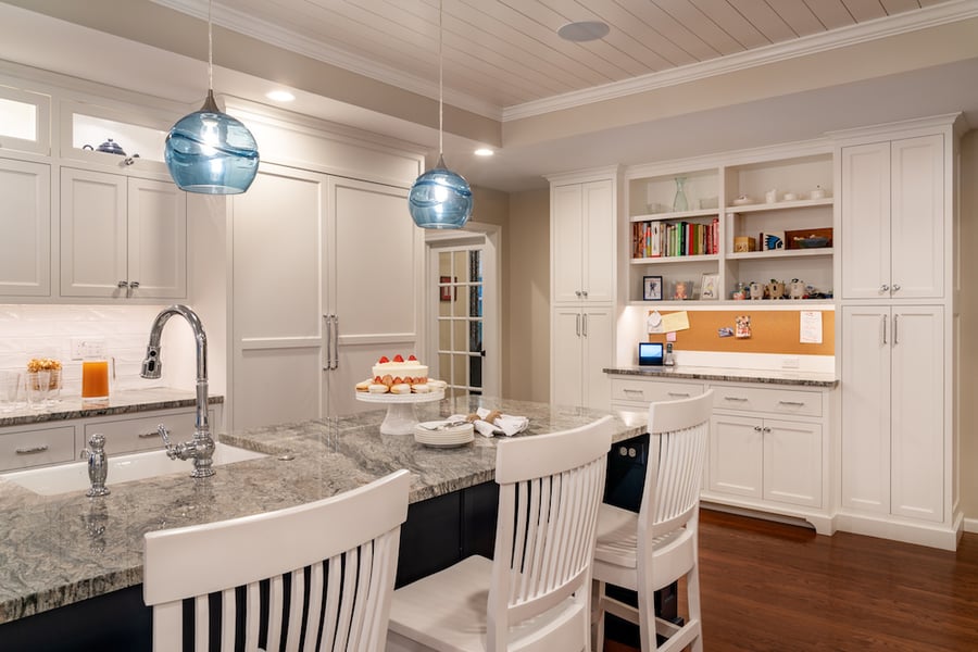 transitional kitchen island