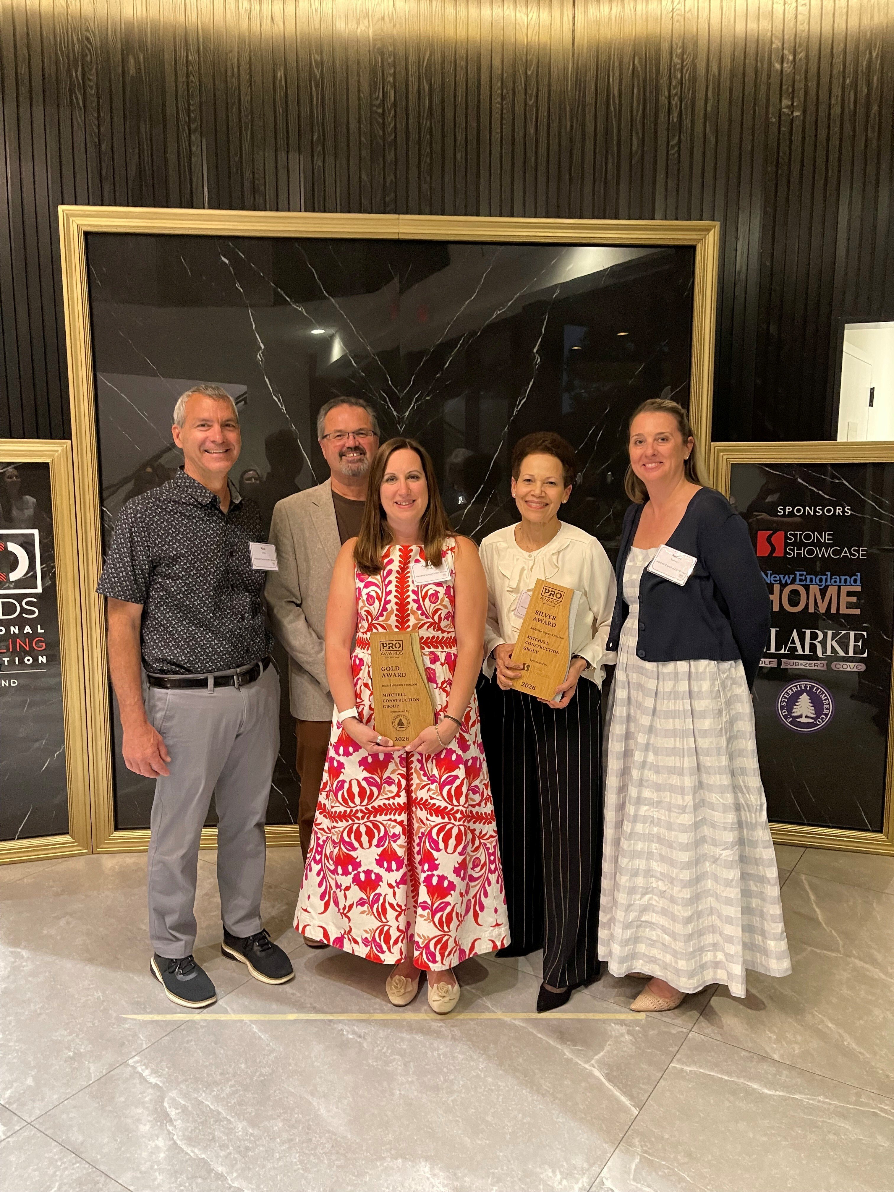 Mitchell Construction Receives Awards at 2026 PRO New England Awards