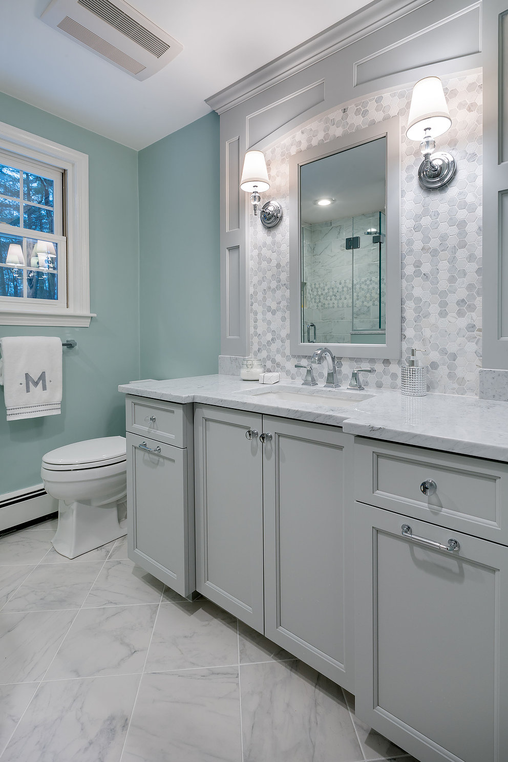 master bathroom vanity in dover, massachusetts